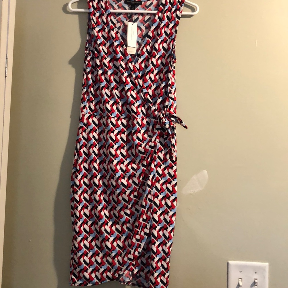 Petite, colorful Banana Republic dress